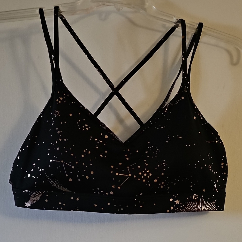 Old Navy Black Sparkle Criss-Cross Bra Tote 1